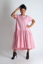 babi pink dress brianna - eug fashion