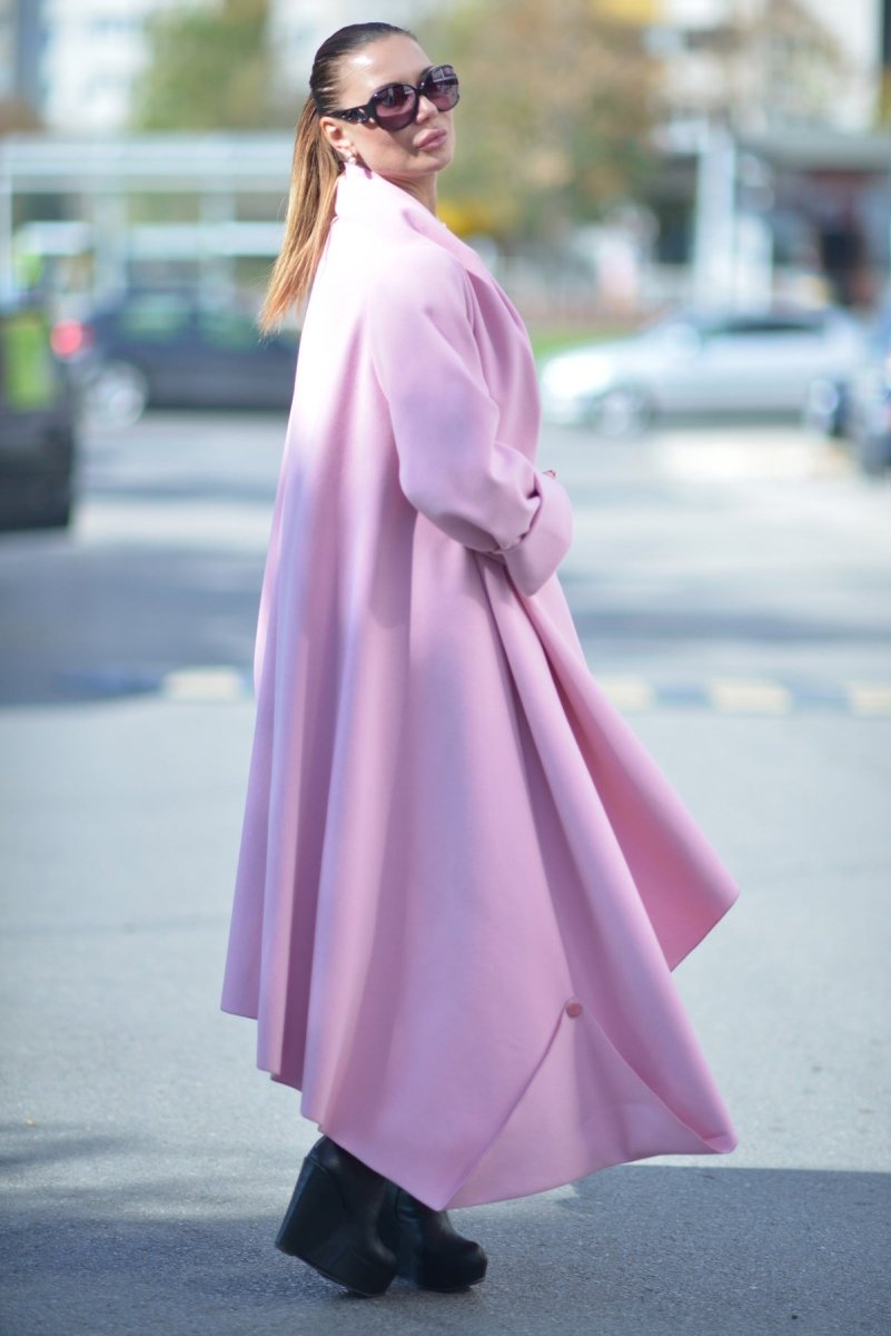 Baby Pink Winter Loose Coat RENATA BF - EUG FASHION EugFashion 