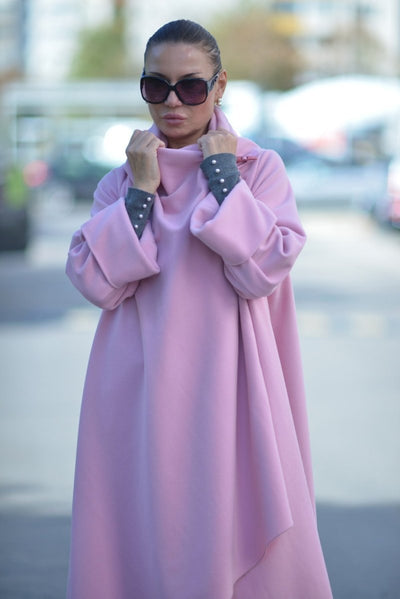 Baby Pink Winter Loose Coat RENATA BF - EUG FASHION EugFashion 