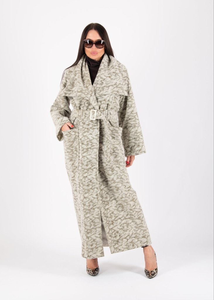 Beige Long Coat Vest ERIN SALE - EUG Fashion