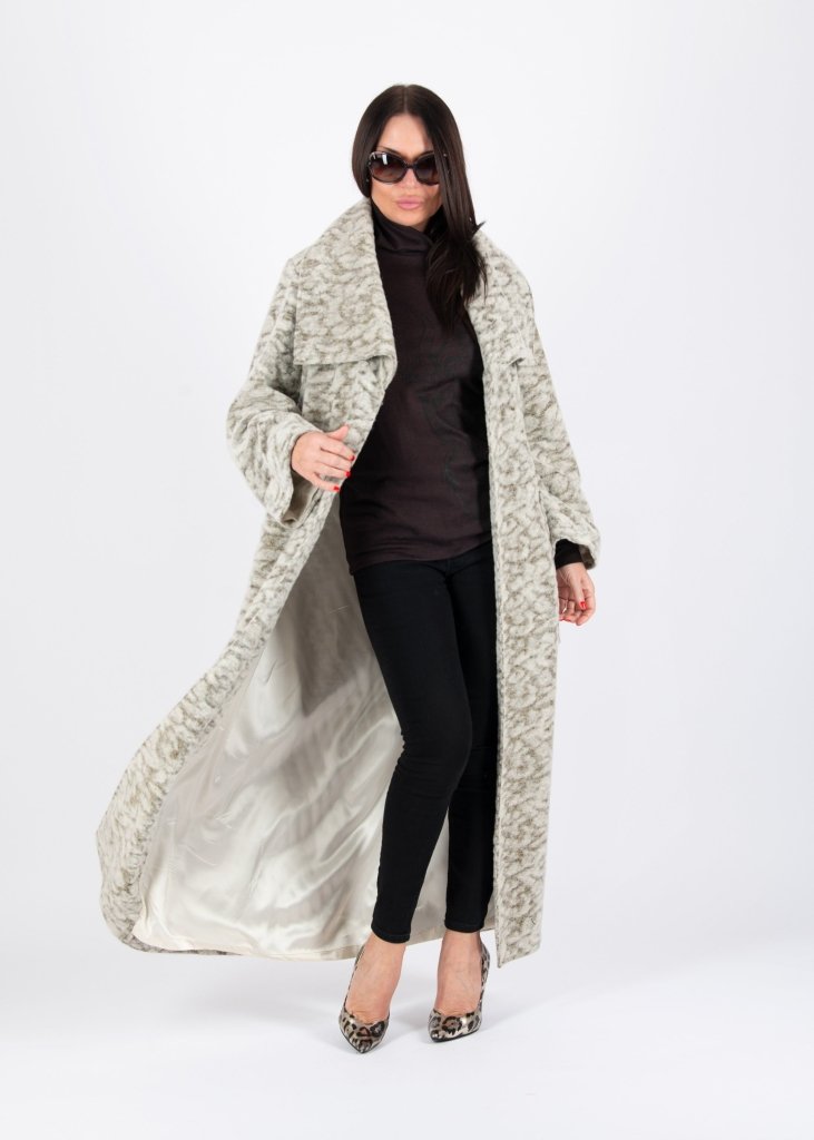 Beige Long Coat Vest ERIN SALE - EUG Fashion
