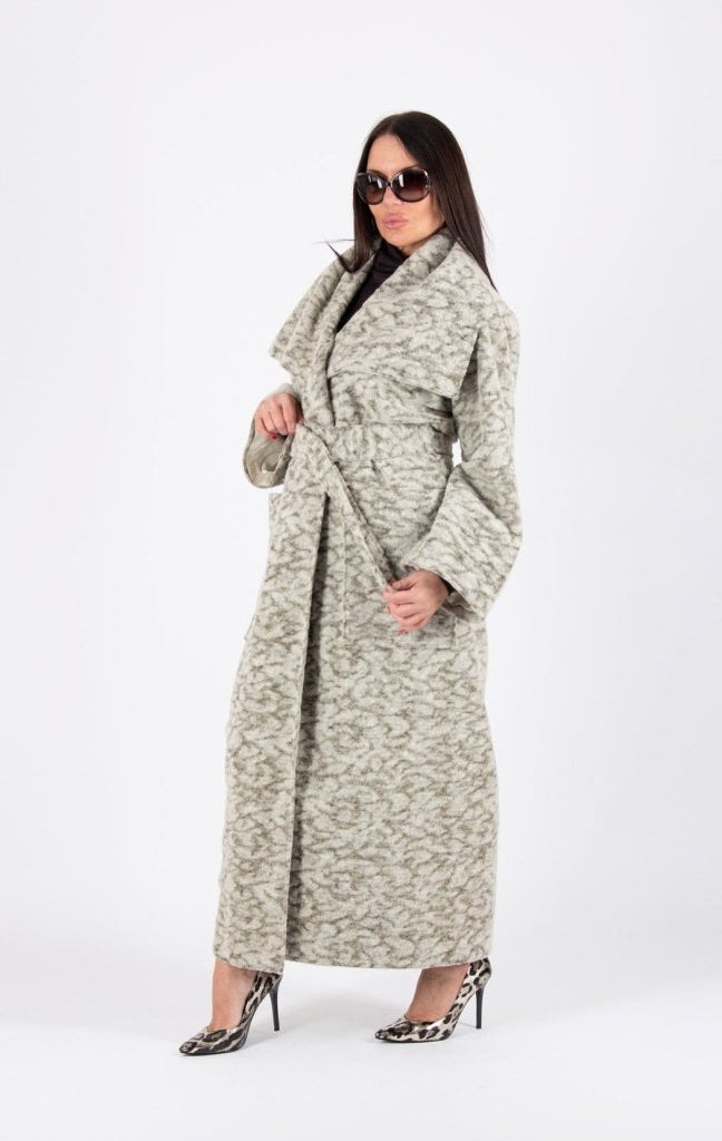 Beige Long Coat Vest ERIN SALE - EUG Fashion