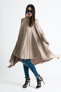 Beige Long Jersey Tunic ANIE - EUG Fashion