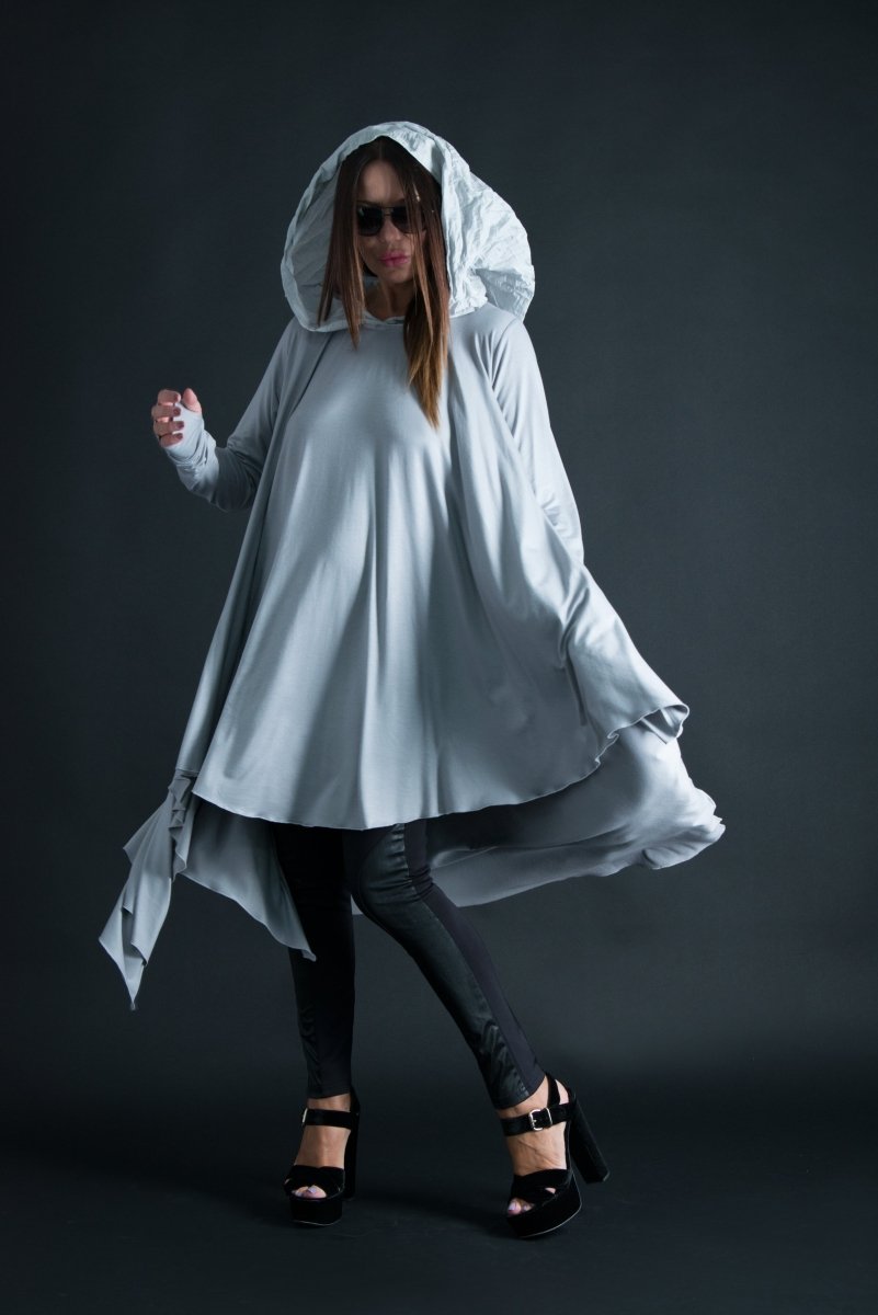 Beige Long Jersey Tunic ANIE - EUG Fashion