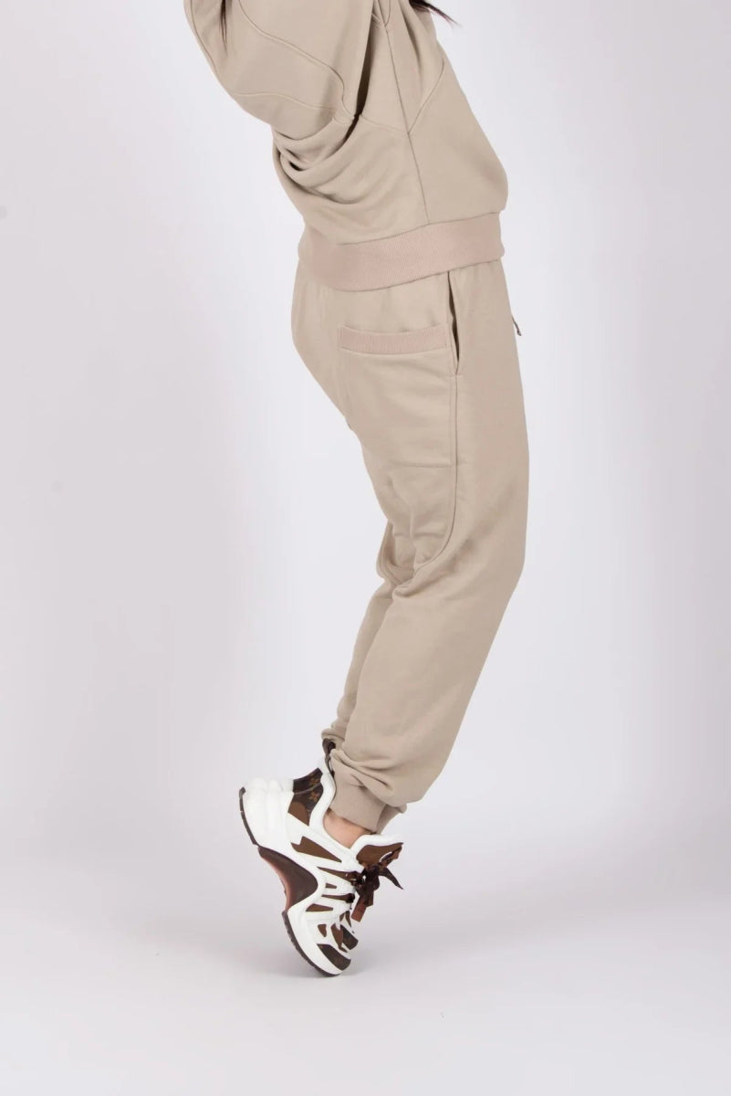 BEIGE WIDE TRACKSUIT AMALIA - EUG Fashion EugFashion 