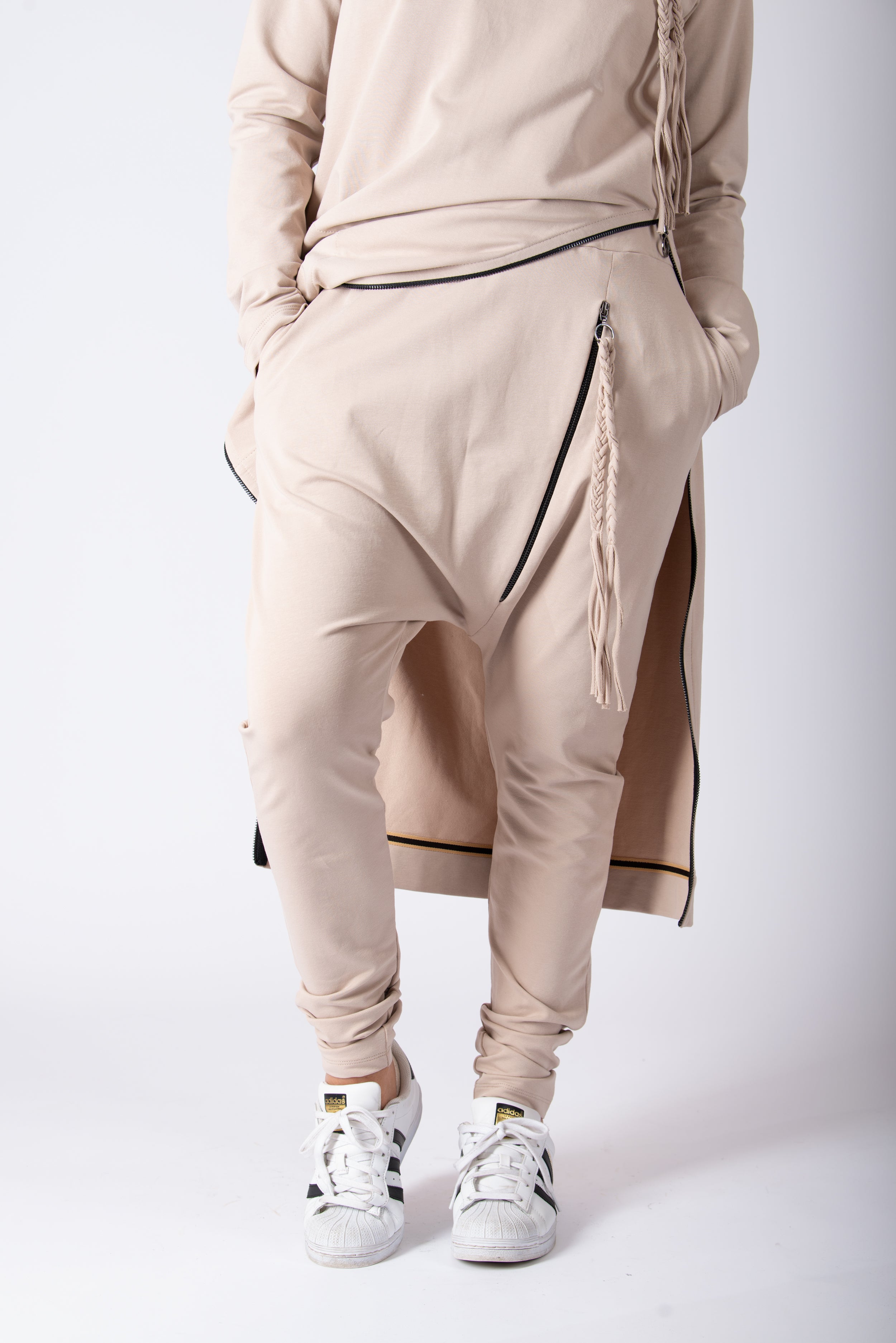 beige harem pants