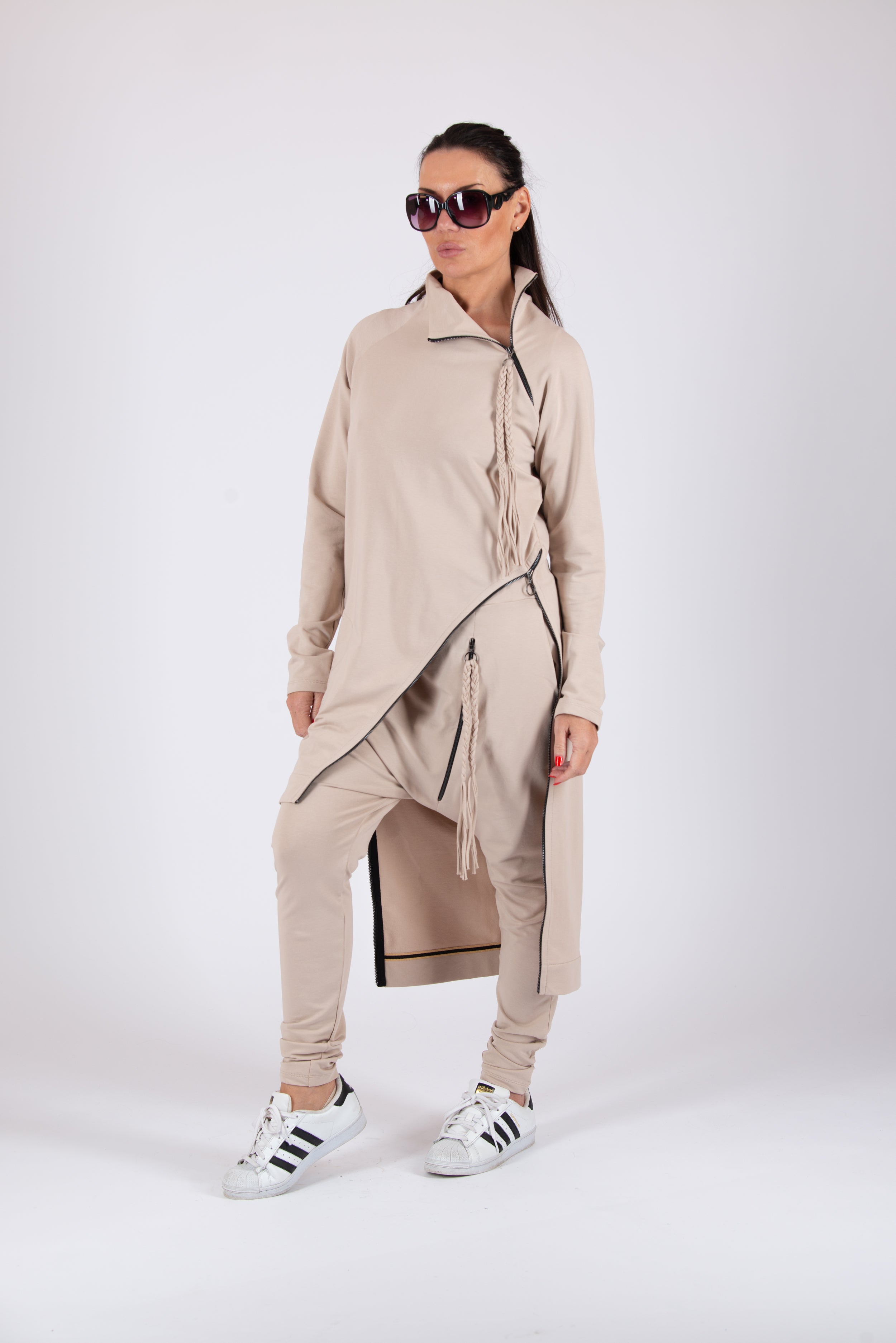 beige harem pants 