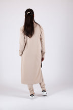 beige cotton sweatshirt
