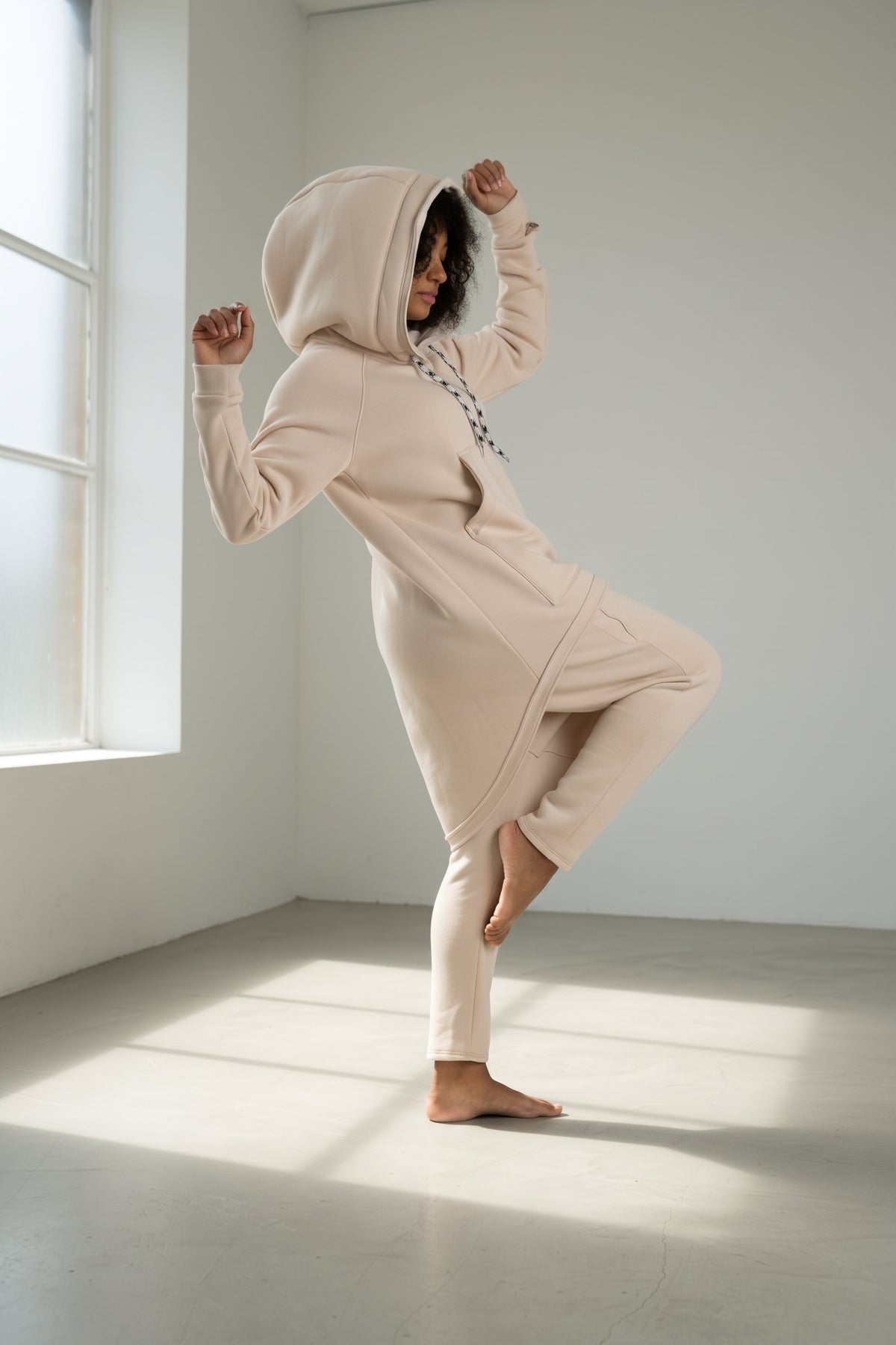 Beige harem pants Megan — EUG Fashion #beige