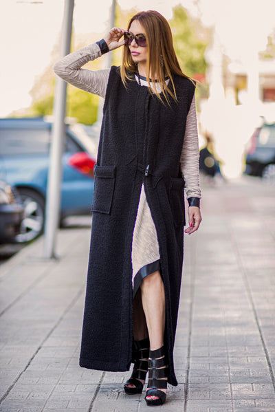 Sleeveless Long Vest IRENE EugFashion 