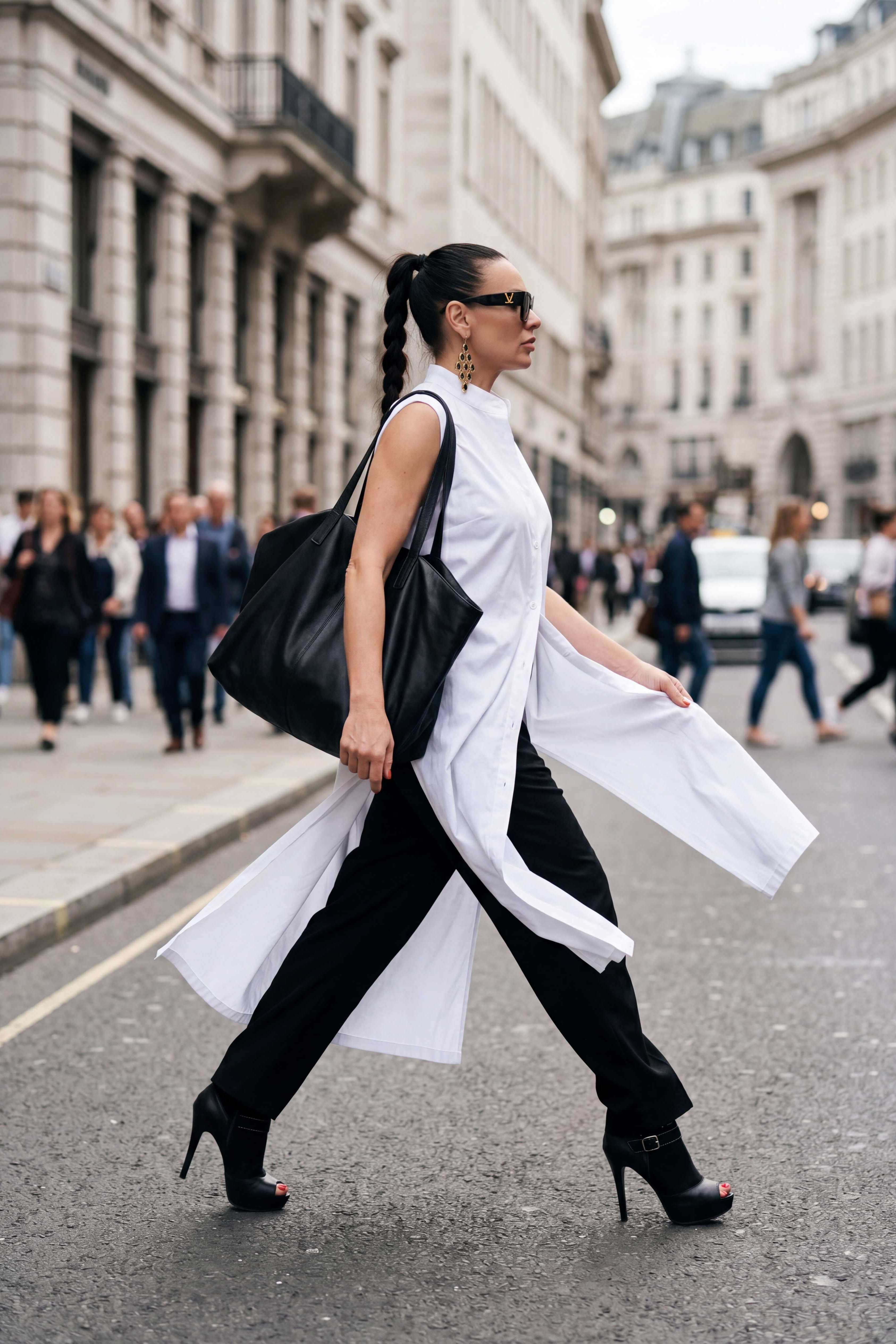 Long cotton shirt  - EUG fashion #white