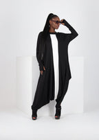 Black and White Harem Jumpsuit Opal - EUG Fashion