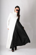 Black and White Turtleneck Dress - Vivian