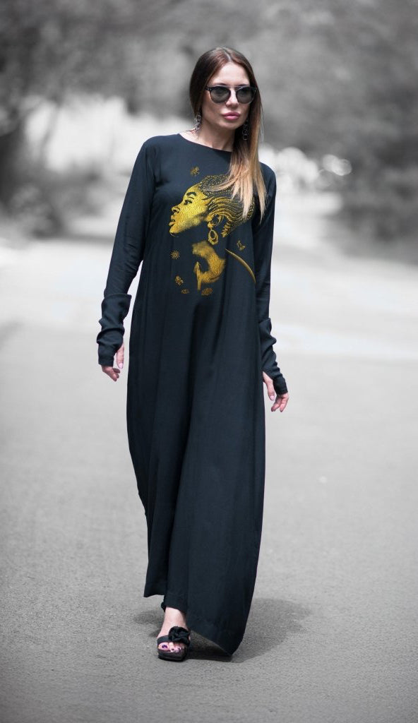 Black Cotton Jumpsuit Serena - EUG Fashion