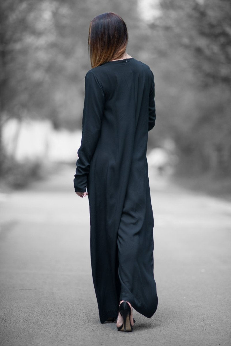 Black Cotton Jumpsuit Serena - EUG Fashion EugFashion 