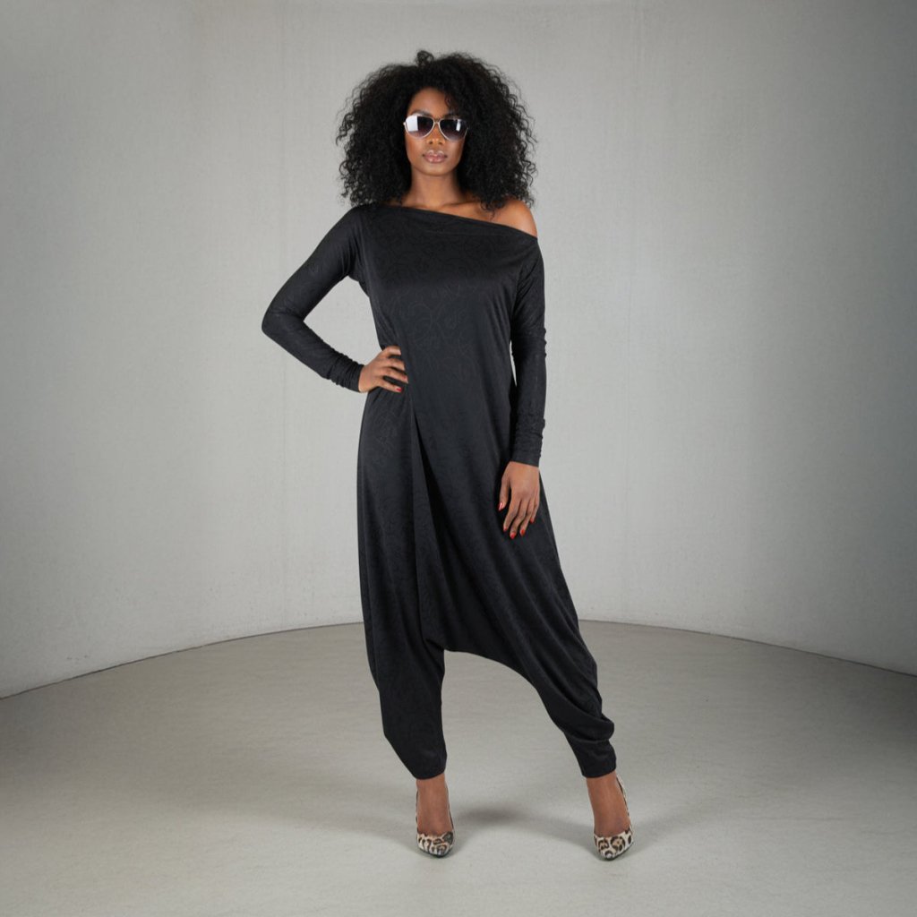 Black Harem Jumper Marla - EUG Fashion EugFashion 
