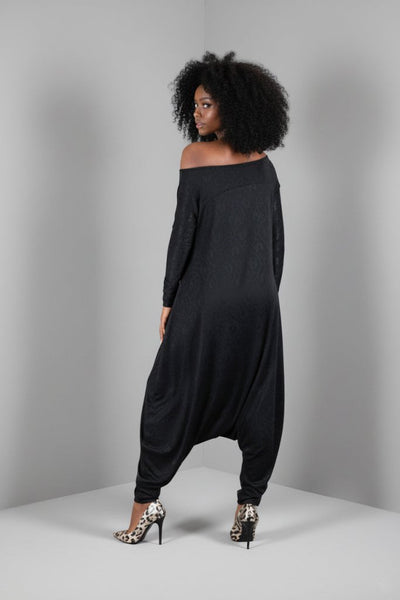Black Harem Jumper Marla - EUG Fashion EugFashion 