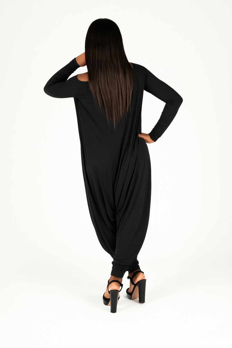 Black Harem Jumpsuit Marla - EUG Fashion EugFashion 