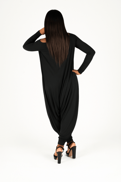 Black Harem Jumpsuit Marla - EUG Fashion EugFashion 