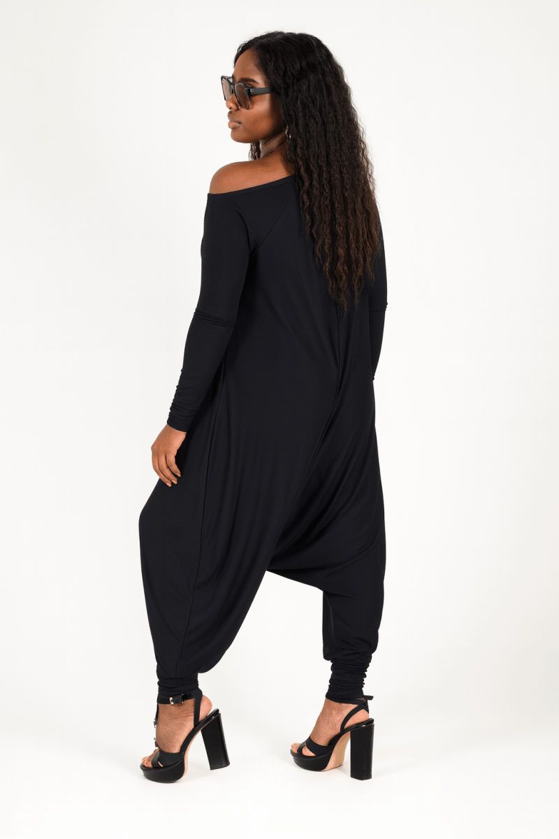 Black Harem Jumpsuit Marla - EUG Fashion EugFashion 
