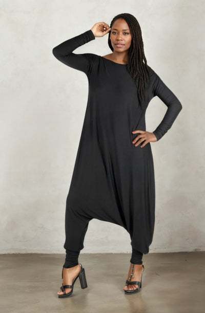 Black Harem Jumpsuit Marla - EUG Fashion EugFashion 