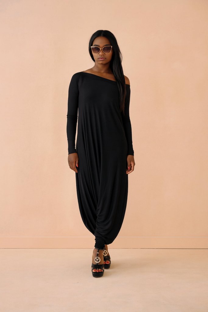 Black Harem Jumpsuit Marla - EUG Fashion EugFashion 