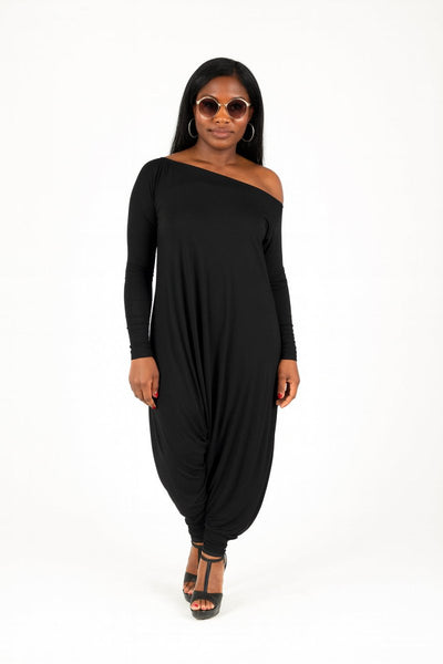 Black Harem Jumpsuit Marla - EUG Fashion EugFashion 