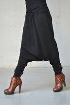 Black harem pants Atila — EUG Fashion #black