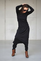 Black harem pants Atila — EUG Fashion #black