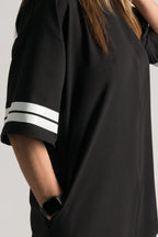 Black Wide Jumpsuit - Adriana