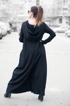 Black knitted jumpsuit #black