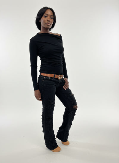 Dark Brown Top SENA EugFashion 