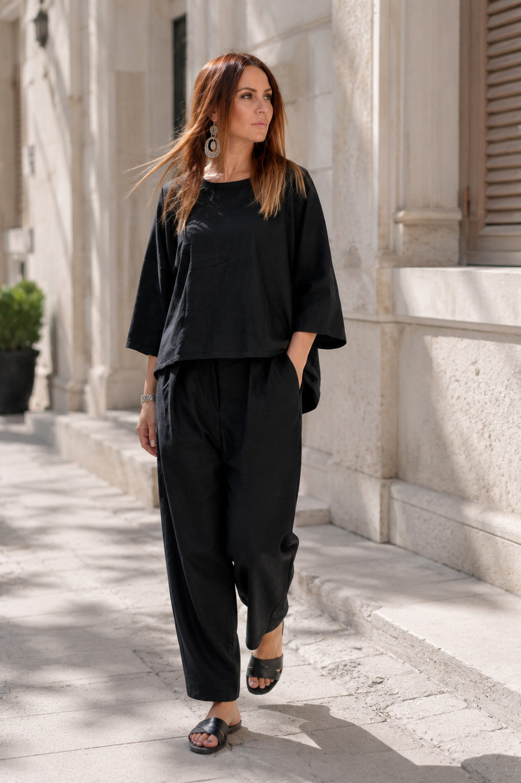 Linen Top - Cherry
