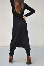 Black harem pants Atila — EUG Fashion #black