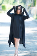 Black Long Jersey Tunic ANIE - EUG Fashion