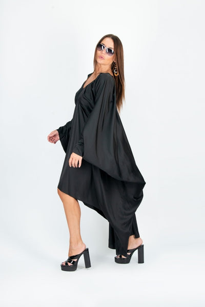 Black Maxi Summer Dress PREA - EUG FASHION EugFashion 