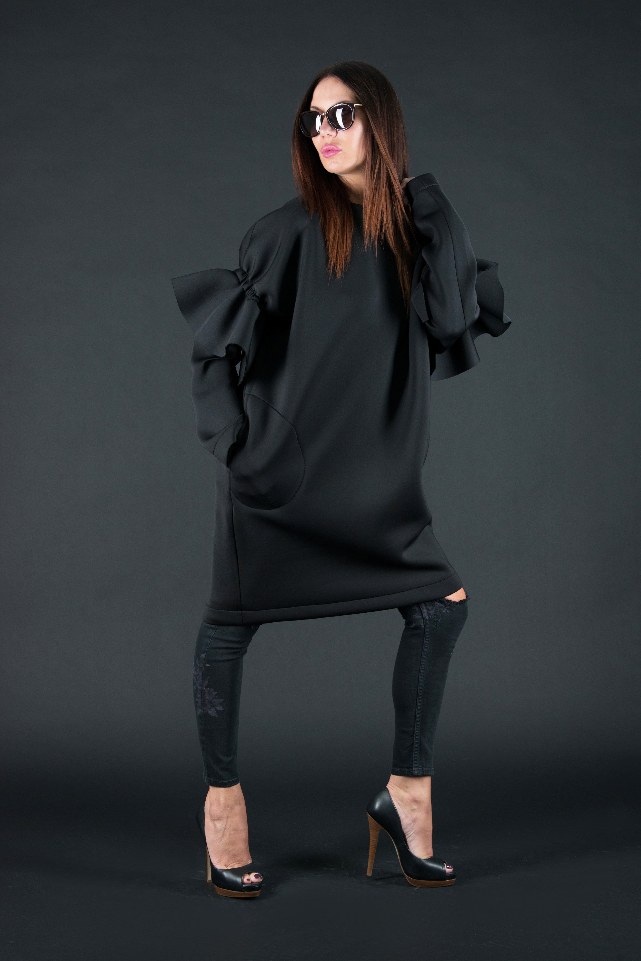 Winter Neoprene Dress - Ester