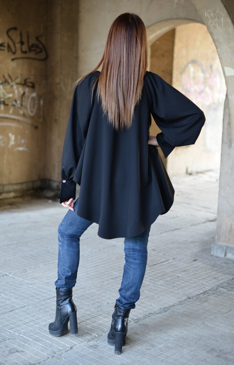 Black off shoulder Tunic Felicia - EUG Fashion