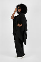 Knitted Poncho Outfit - Eva