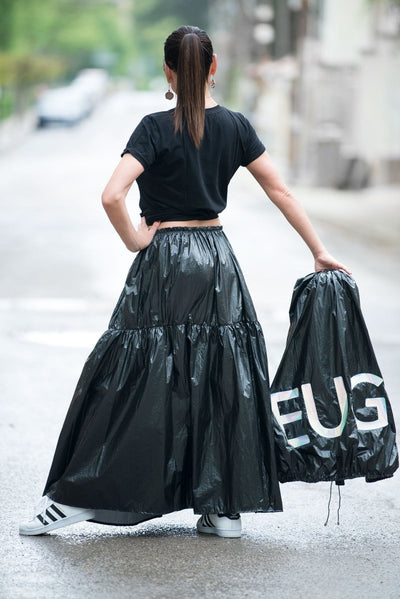 Black Stylish Skirt EUGF - EUG Fashion EugFashion 