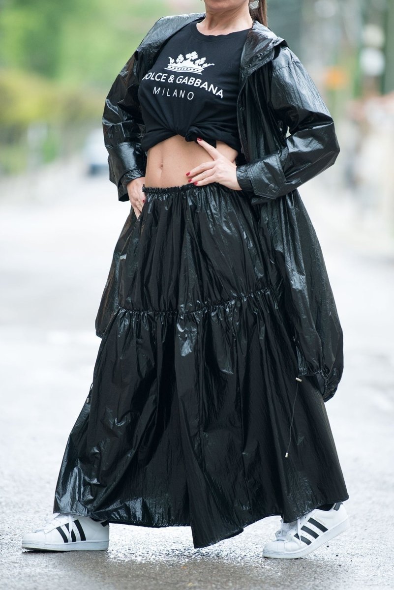 Black Stylish Skirt EUGF - EUG Fashion