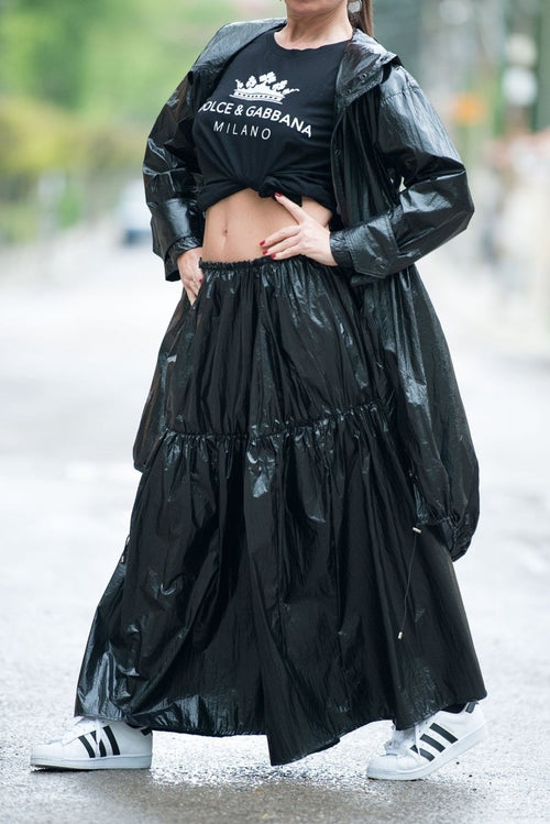 Black Stylish Skirt EUGF - EUG Fashion