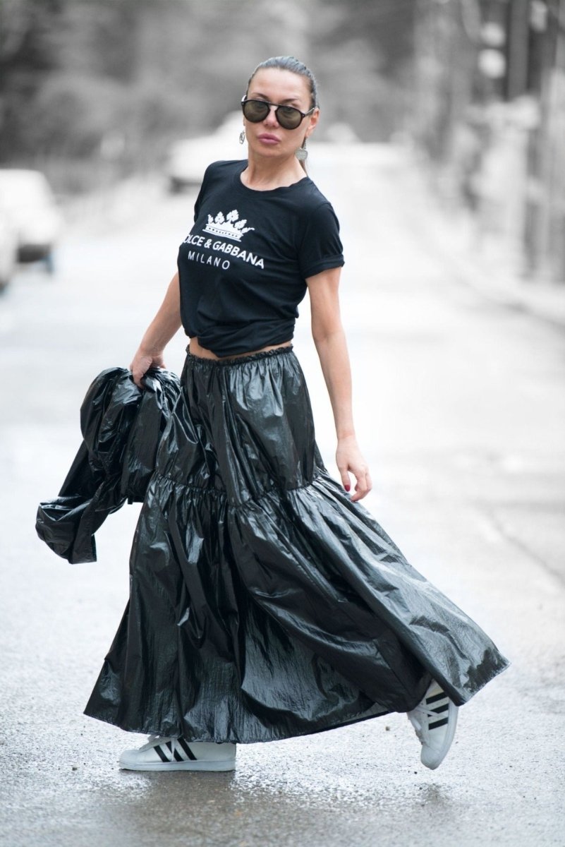 Black Stylish Skirt EUGF - EUG Fashion