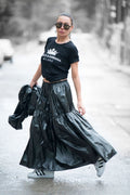 Black Stylish Skirt EUGF - EUG Fashion