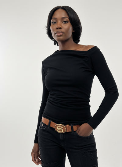 Dark Brown Top SENA EugFashion 
