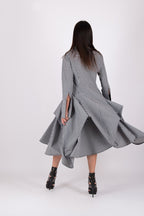Black White Dress Maria - EUG Fashion