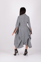 Black White Dress Maria - EUG Fashion