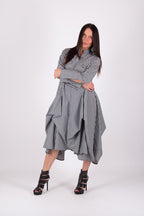 Black White Dress Maria - EUG Fashion