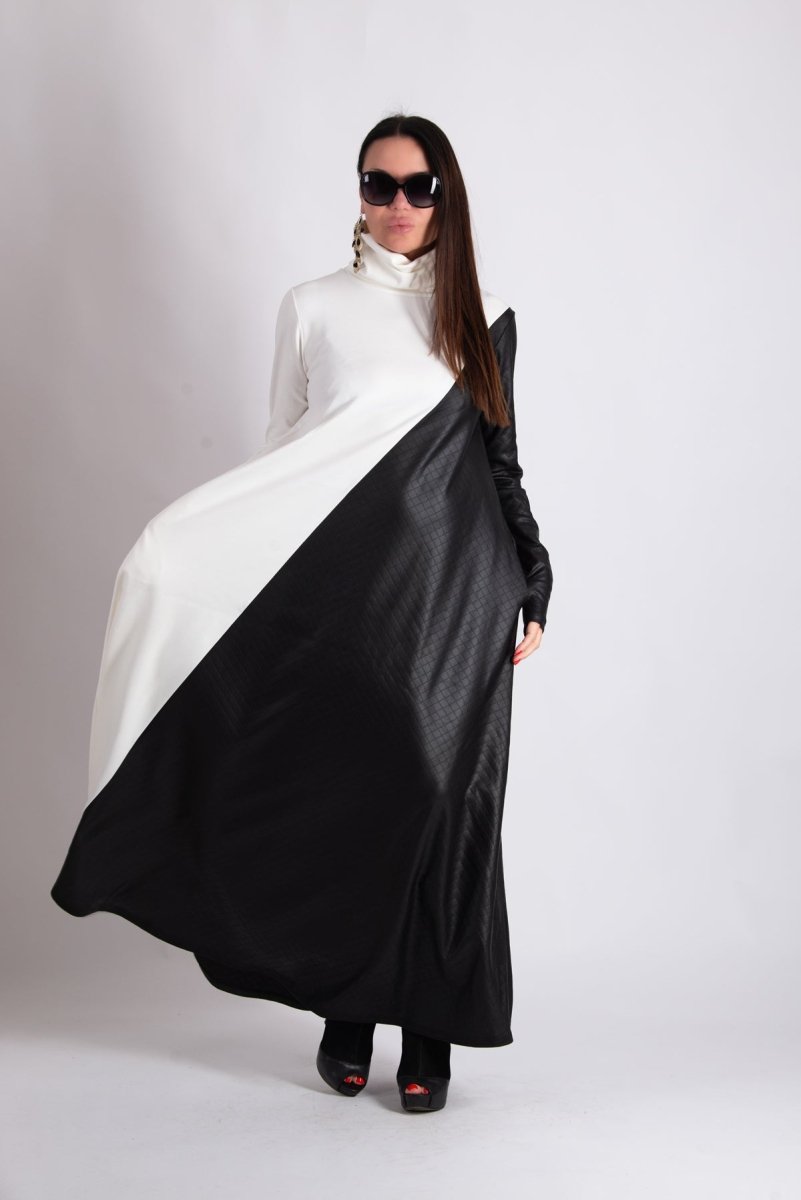 A Line Turtleneck Dress VIVIAN