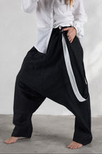 Linen Harem Pants JOANNA - EUG Fashion